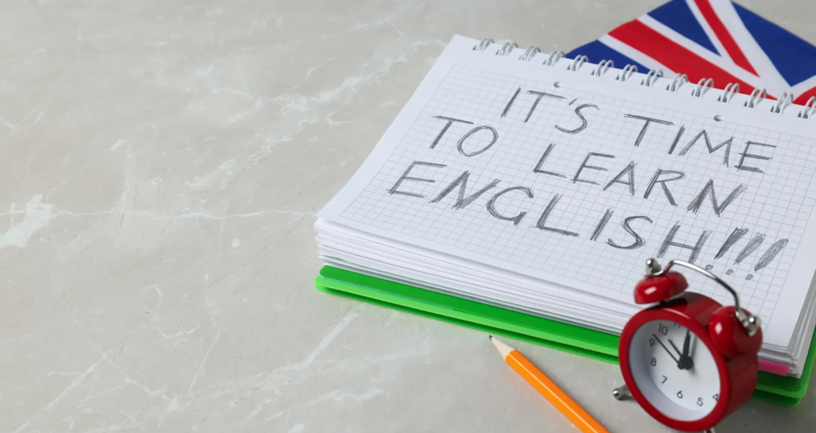 Imagen como mensaje es tiempo de aprender inglés