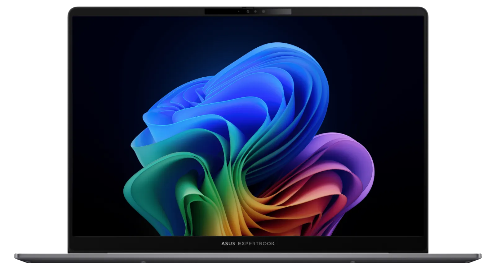 una laptop con imagenes de colores