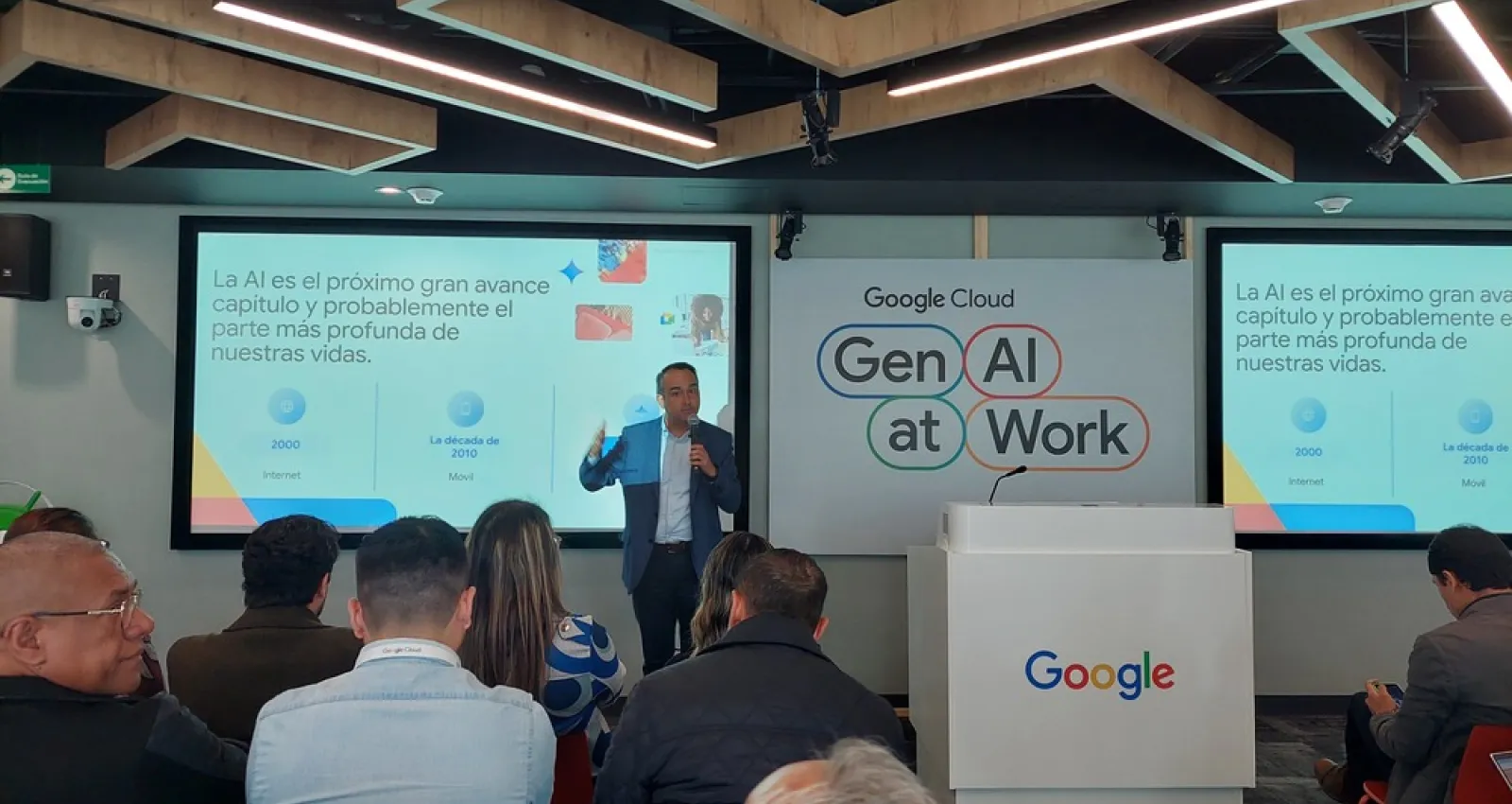 Foto de Jorge Arias, vocero de Google Workspace