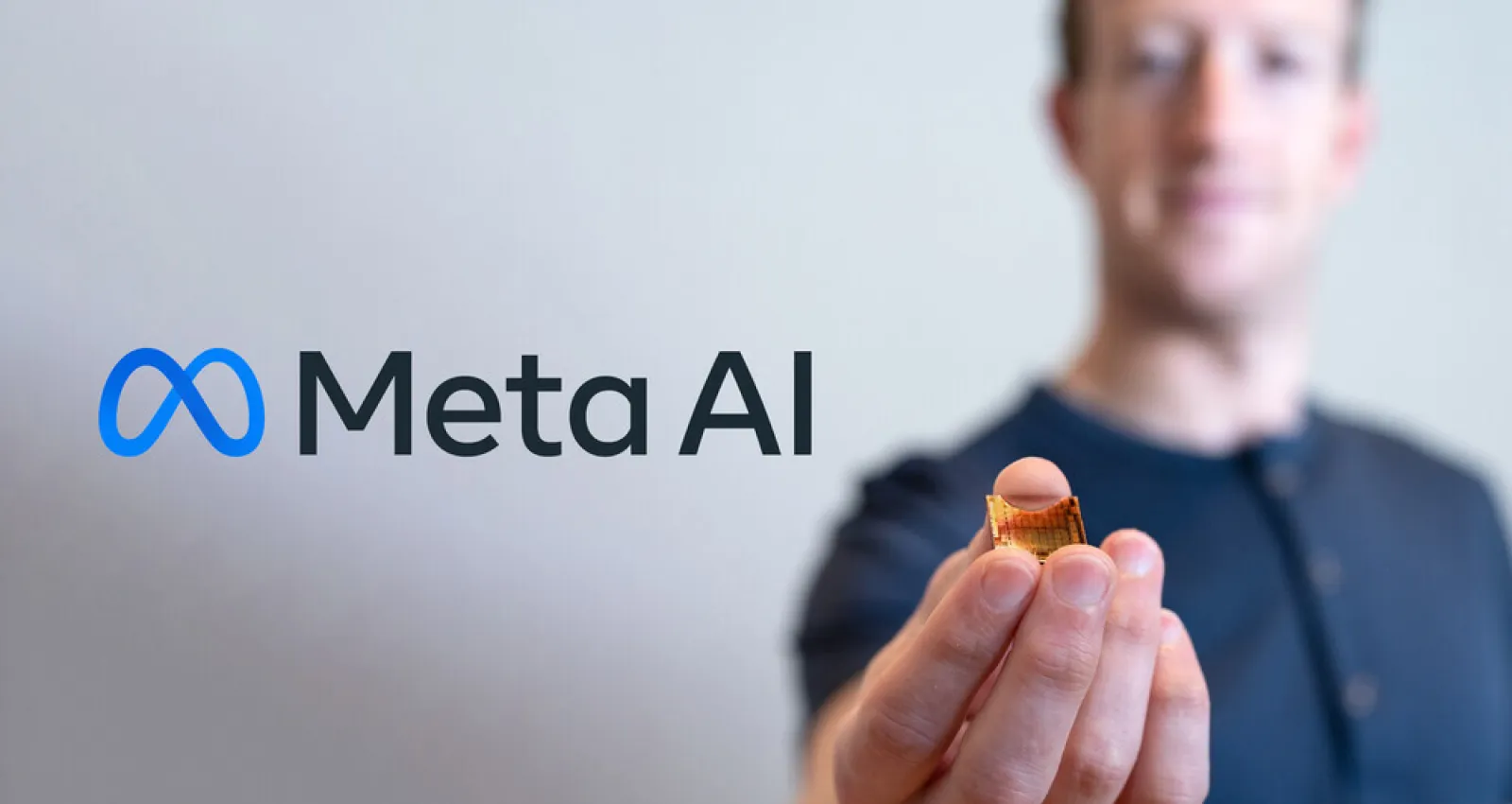 Foto de Mark de Meta con una pastilla en su mano