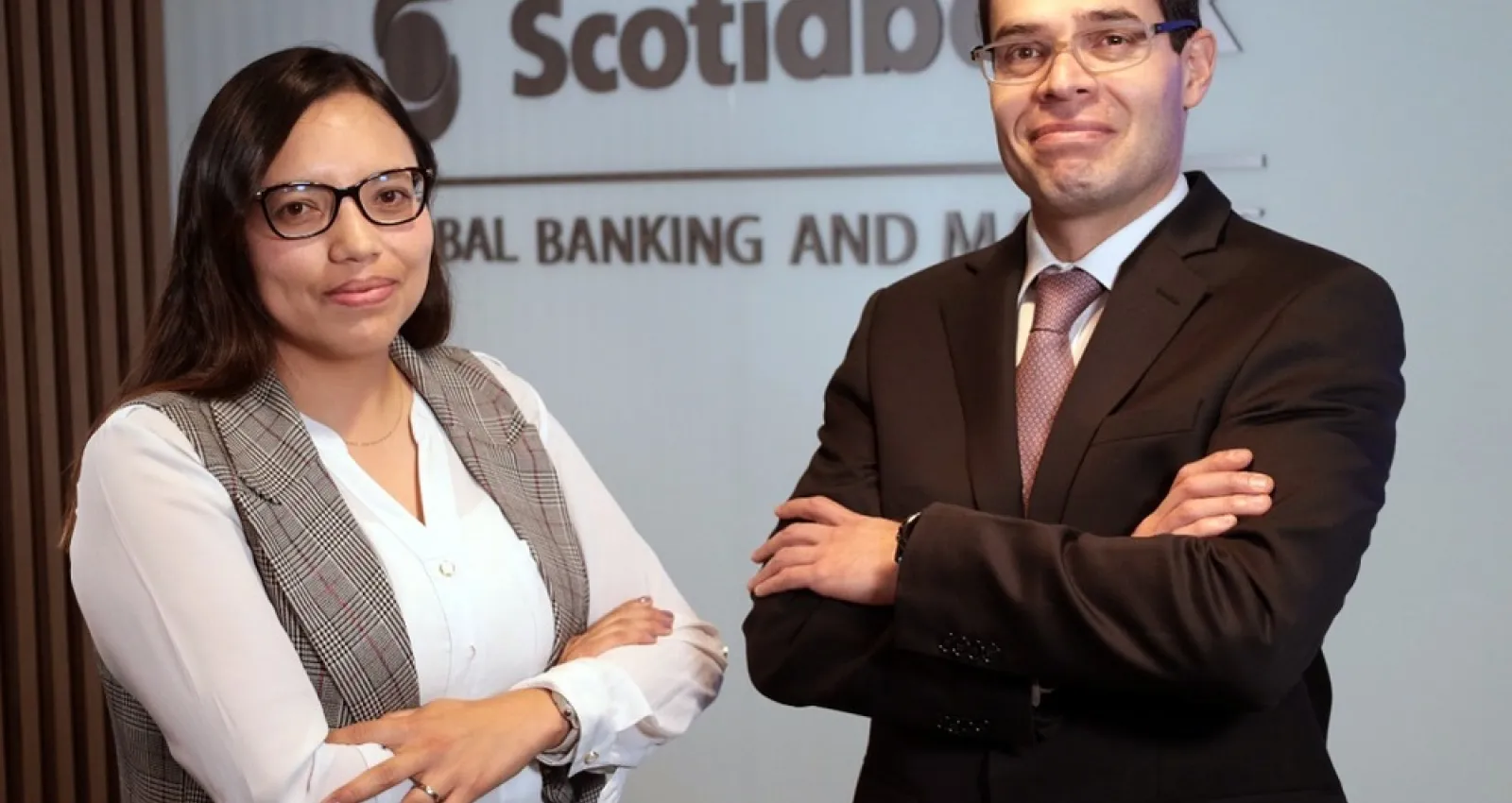Jackeline Piraján y Sergio Olarte. Economistas de Scotiabank Colpatria