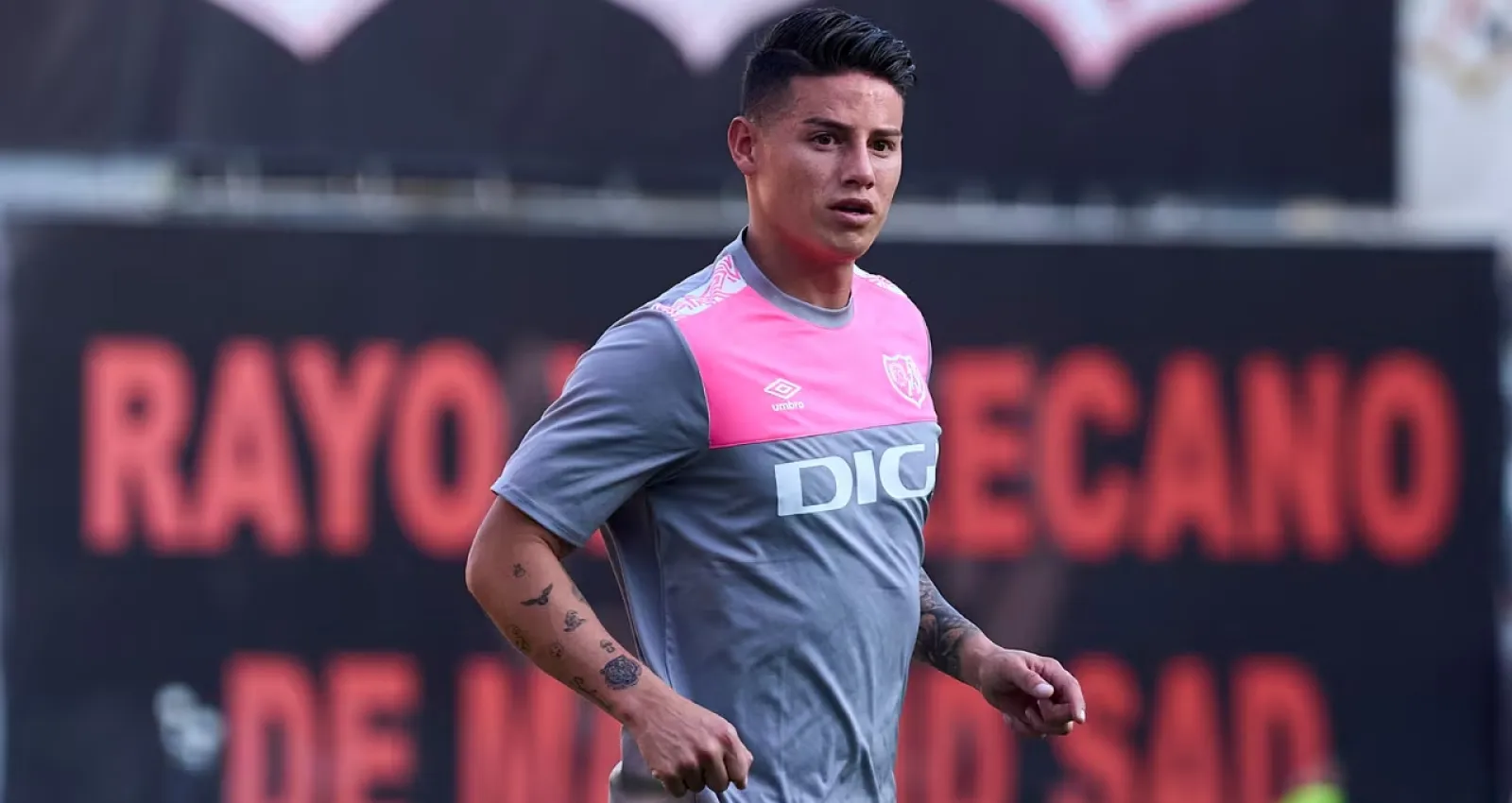 Foto de james rodríguez entrenando