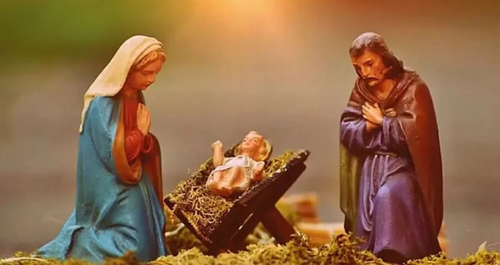Foto de maria, jesús y el niño dios