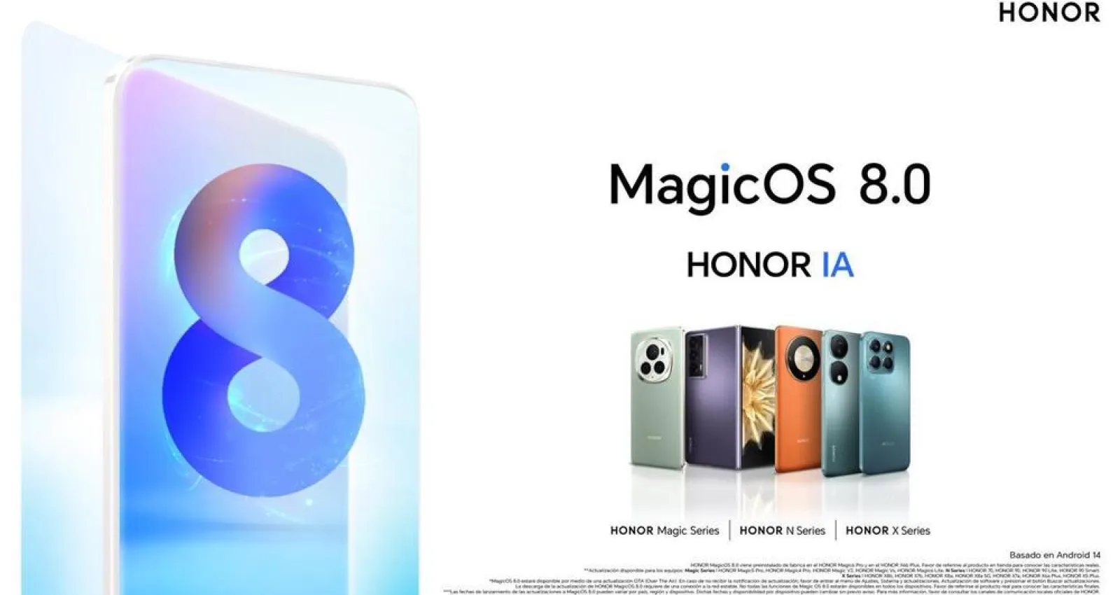 Foto de nuevos smartphones de HONOR