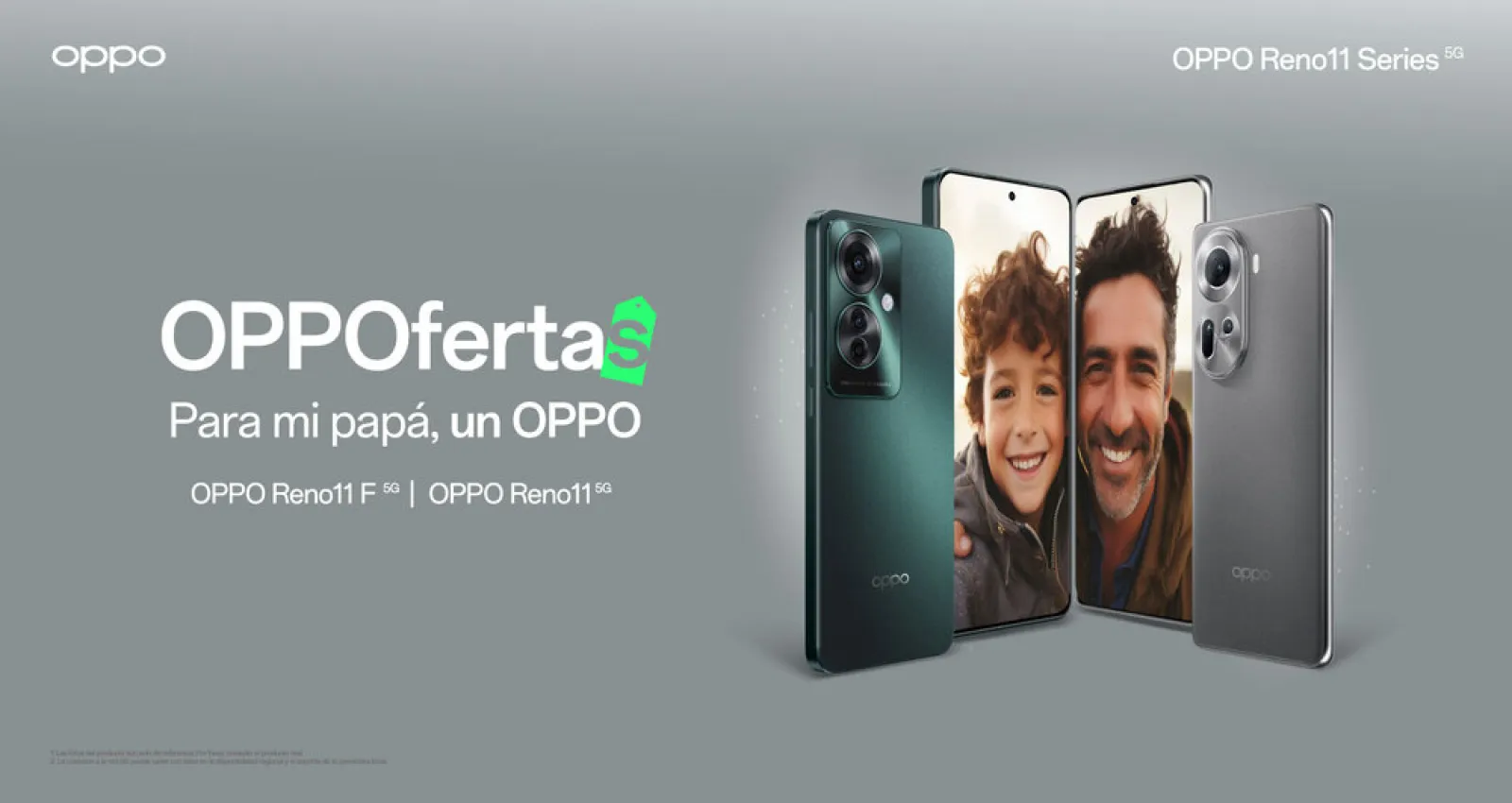 Foto de un celular oppo con una descripción