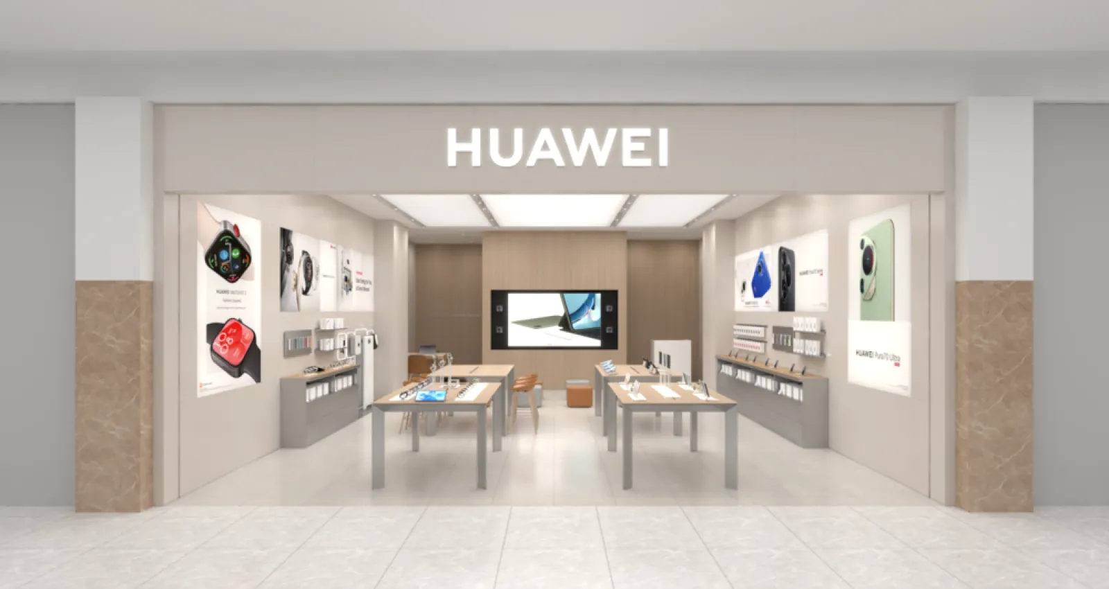 Foto de un local de Huawei en Bogotá