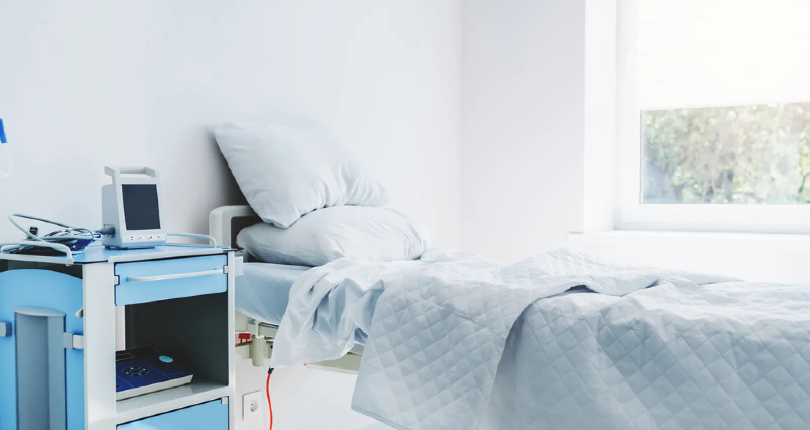 Foto de una cama de un hospital