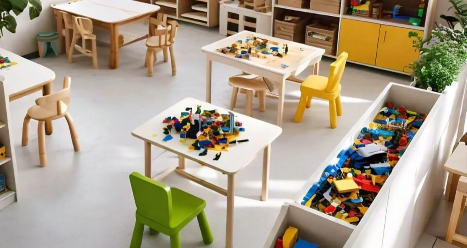 Foto de una sala con juguetes