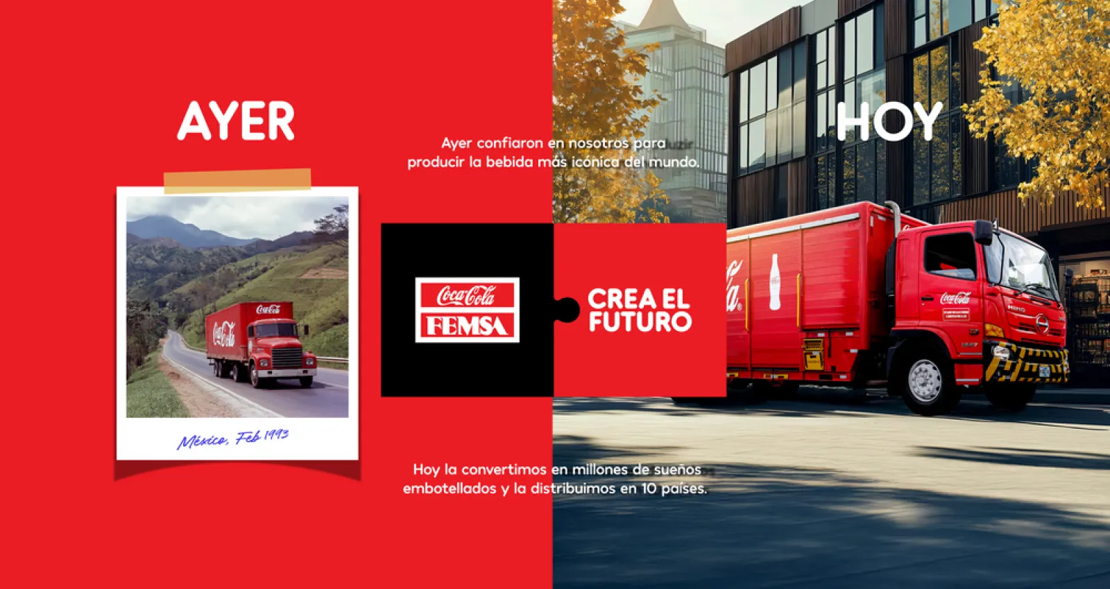 Imagen de un cambión rojo de Coca-Cola