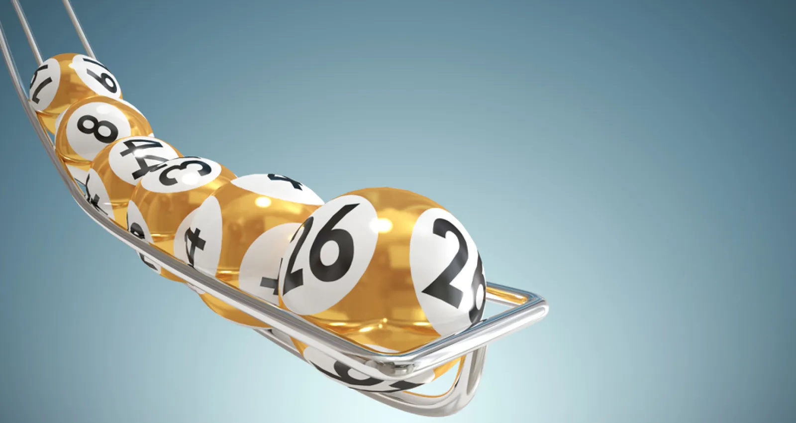 Resultados de un sorteo de lotería con fondo gris