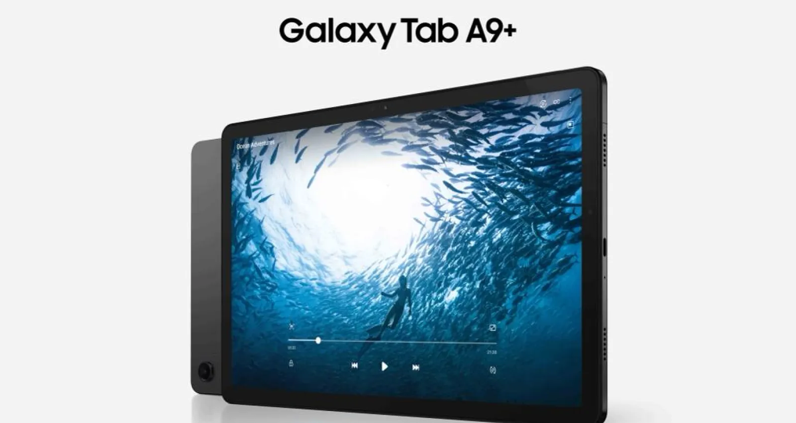 Foto de una tablet con fondo blanco