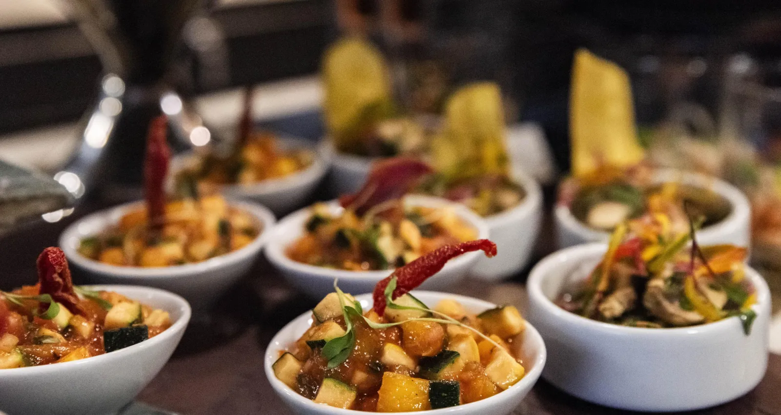Comida de mar sobre una mesa