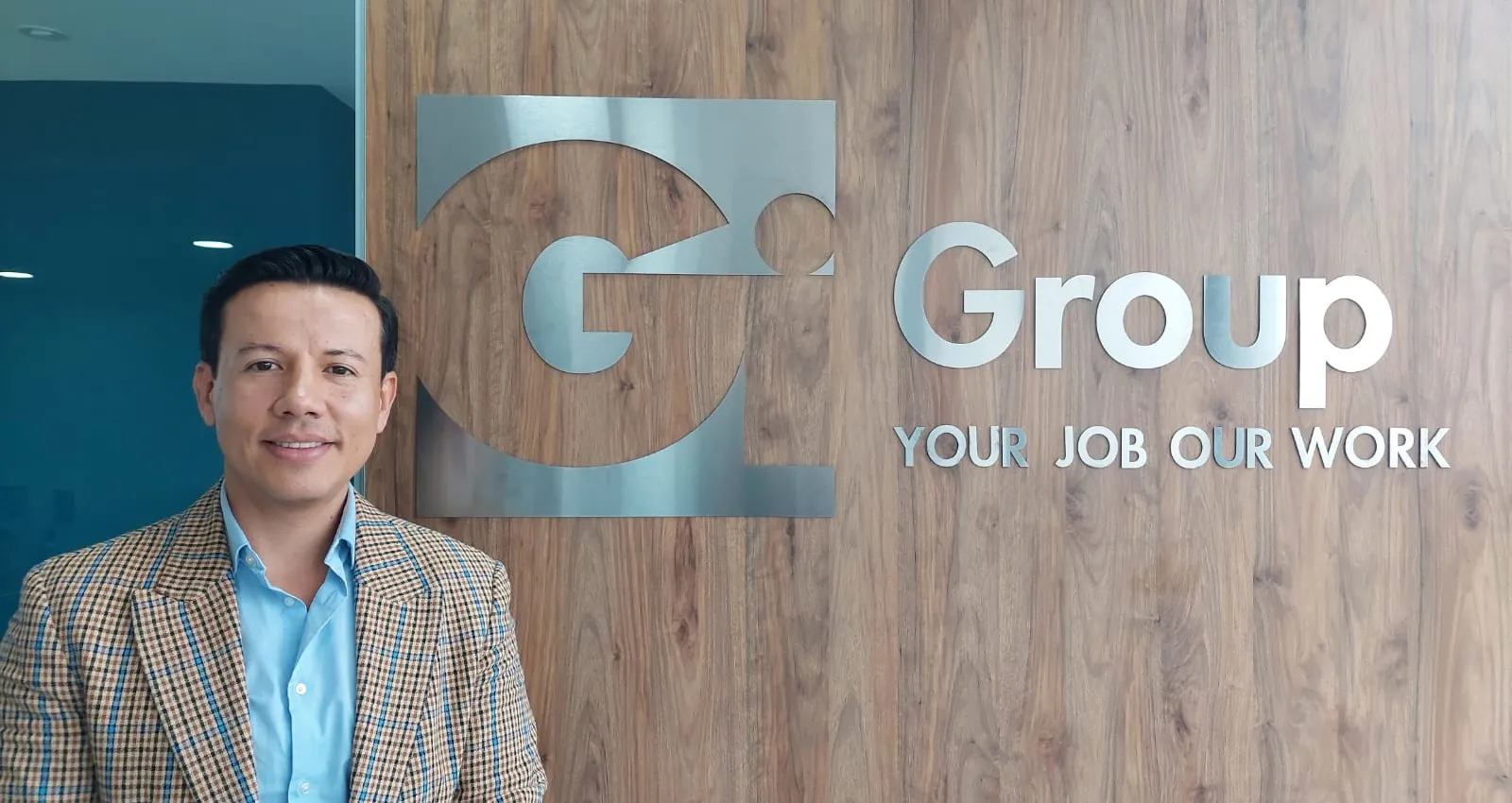 Daniel Español en la nueva oficina de Gi Group en el municipio de Cajicá.