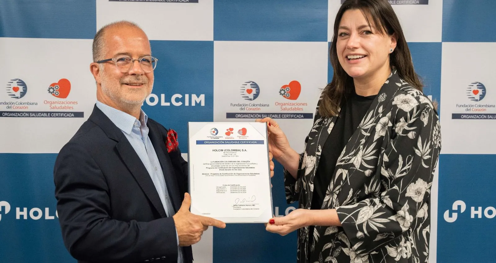 Holcim Colombia ahora es una organización saludable