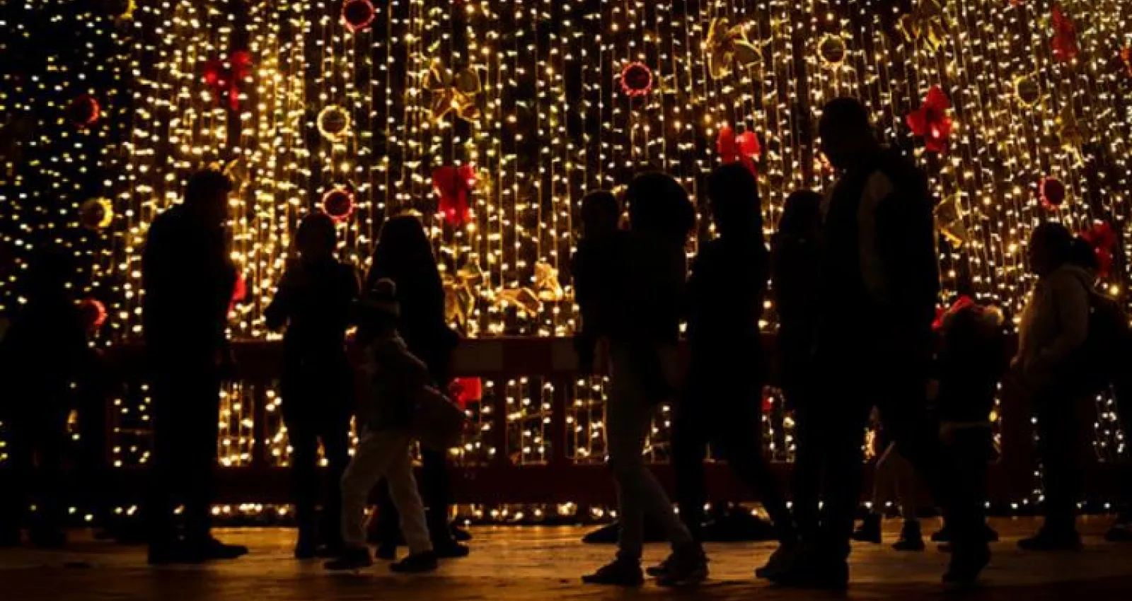 foto de personas con luces de fondo