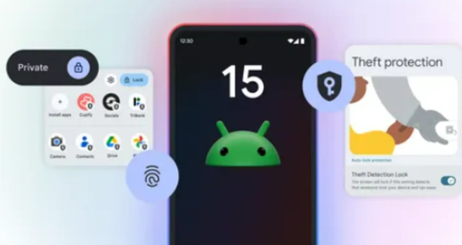 foto de un sistema android con varias opciones