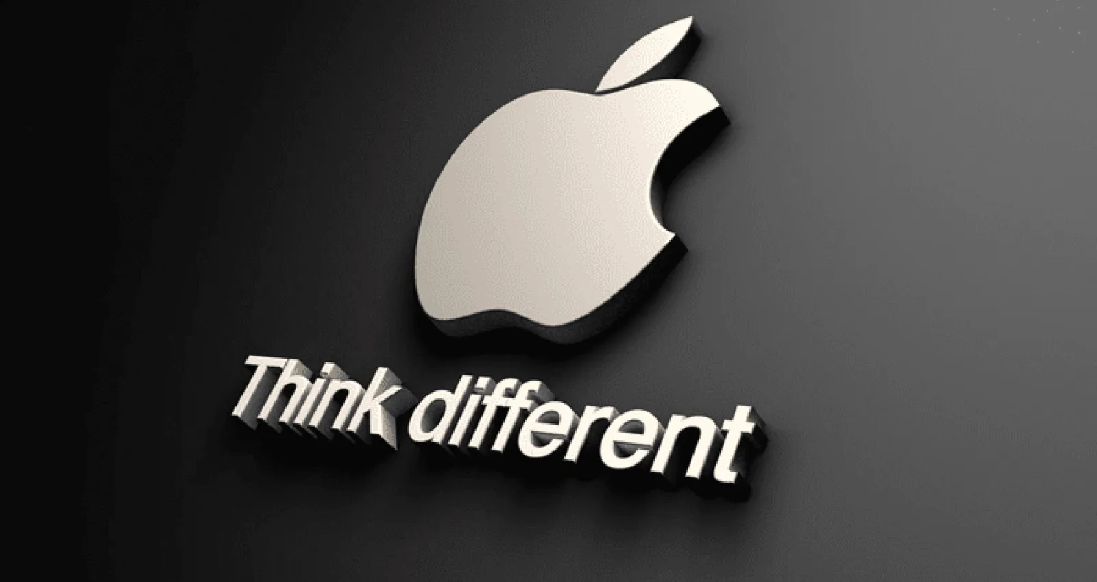 Foto del loco de aple con el mensaje: think different