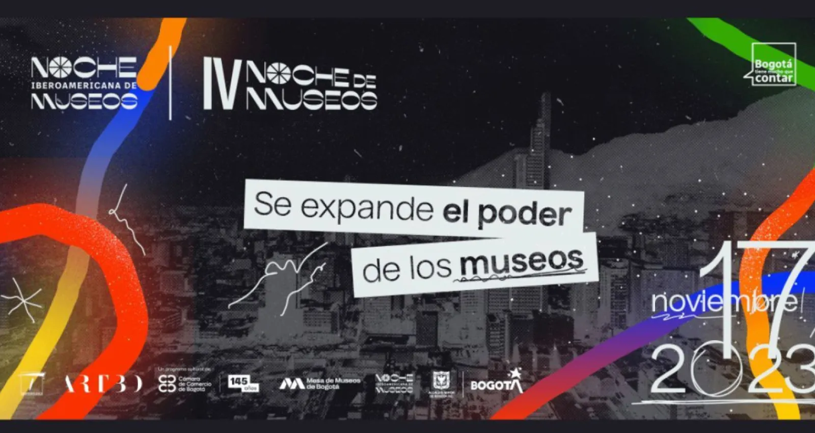 Foto de una imagen que anuncia el evento con la fecha y sus aliados