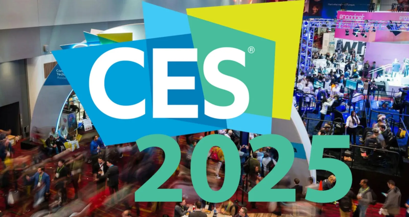 foto de un evento con una letra que dice ces 2025