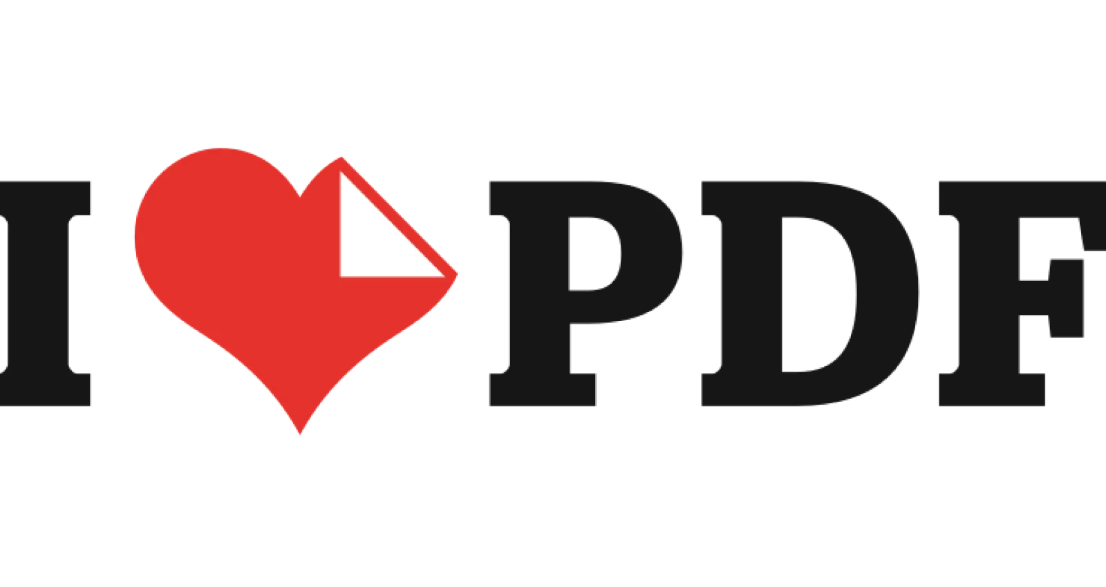 fotografia de unas letras que dicen i love pdf sobre un fondo blanco