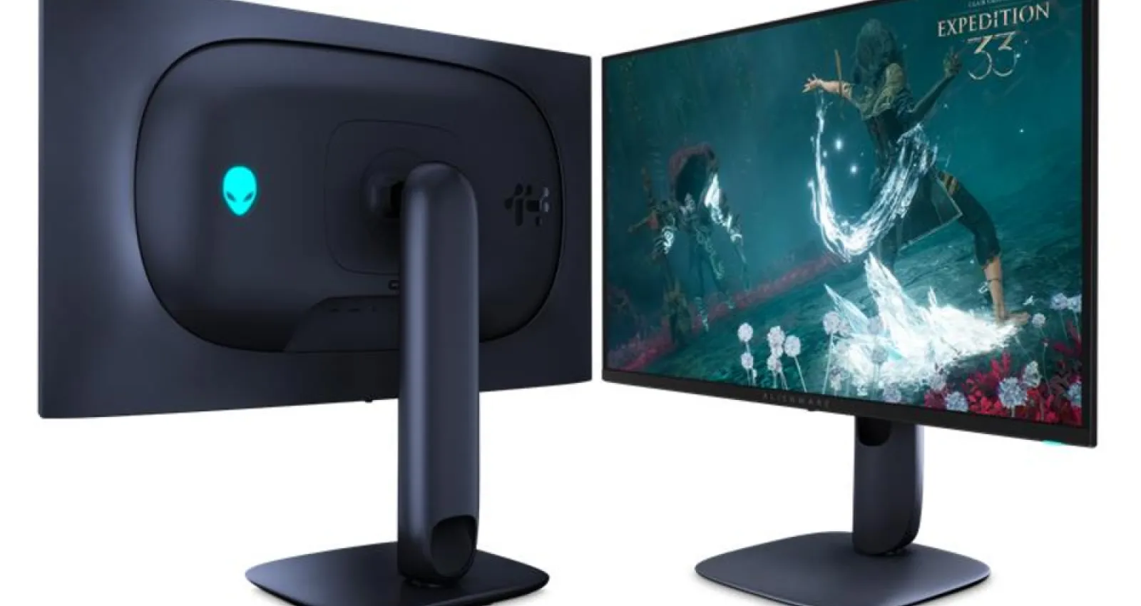 monitor negro sobre un fondo blanco