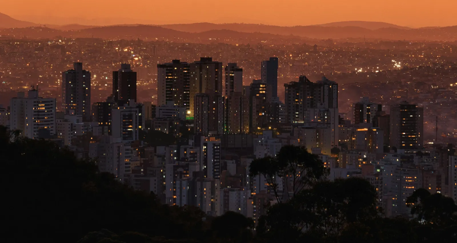 Edifcios en el atardecer