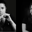 Foto de dos mujeres en formato blanco y negro mirando a la cámara