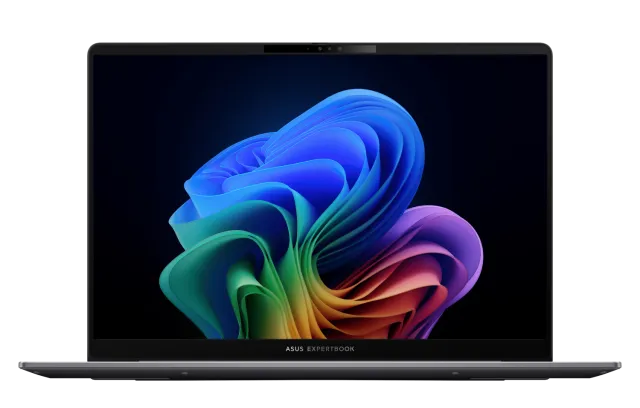 una laptop con imagenes de colores