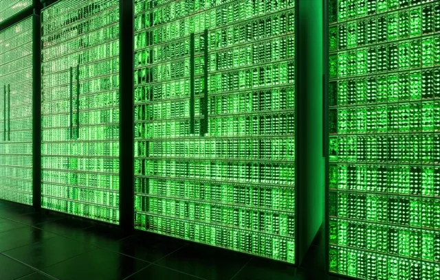 Fondo verde con cajones de otras tonalidades