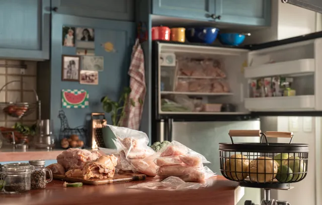 Cadena del frio del pollo