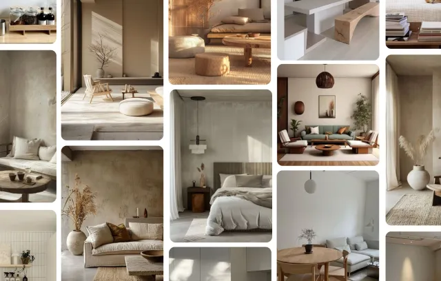 una variedad de imagenes de casas y habitaciones