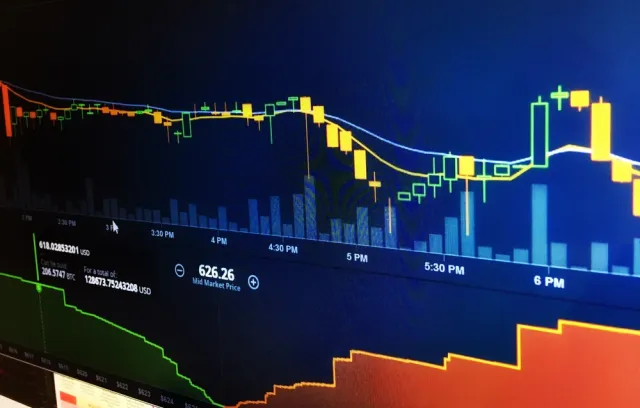 Foto de datos en la pantalla