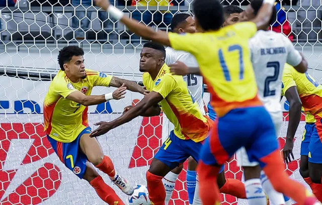 Foto de jugadores de la selección colombia