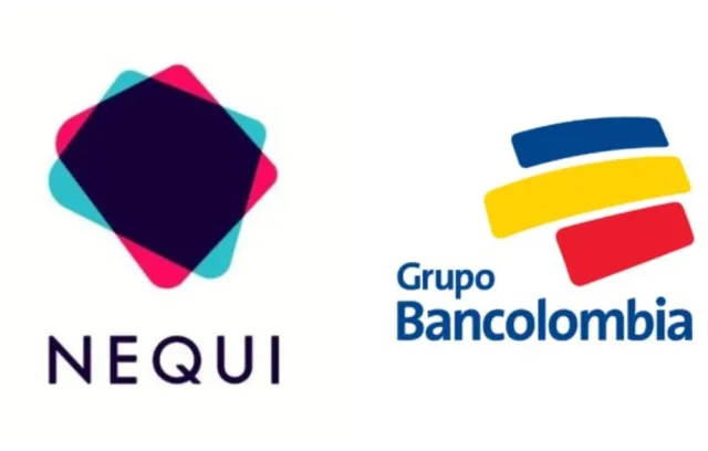 Foto de dos logos: nequi y bancolombia