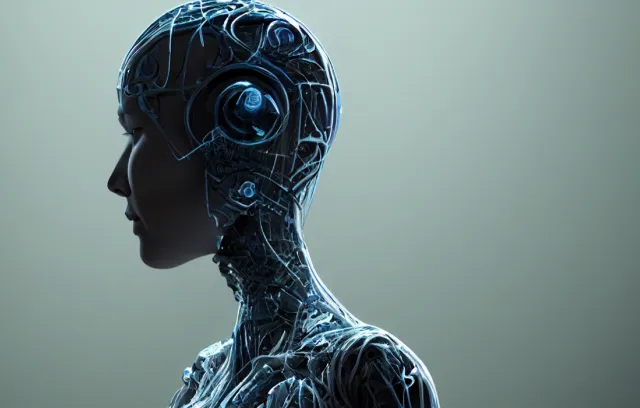 Foto de perfil de un prototipo de robot