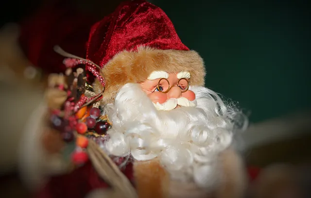 Foto de un juguete de santa claus o papa noel