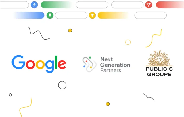 Foto del logo de google y de la agencia premiada