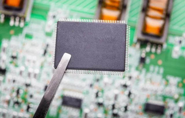 Fotografía de un micro-chip