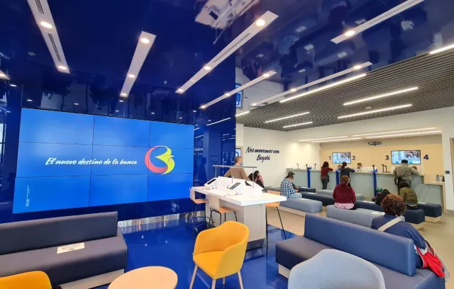 unas oficinas de un banco