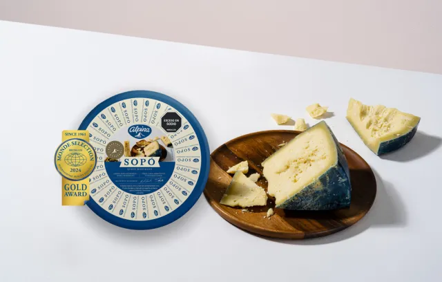 Foto de un queso en una mesa
