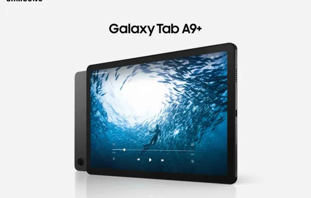 Foto de una tablet con fondo blanco