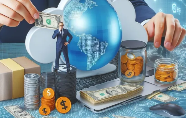 Foto hecha por inteligencia artificial sobre seguridad en la nube