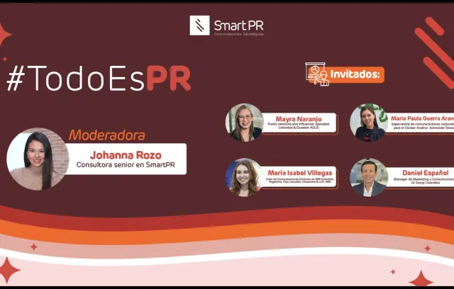 Imagen promocional de varias personas en una foto con fondo rojo, vino tinto y naranja