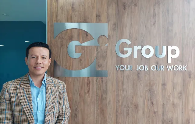 Daniel Español en la nueva oficina de Gi Group en el municipio de Cajicá.