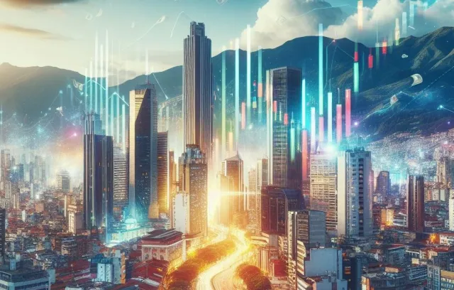 Foto hecha con inteligencia artificial de panorámica de ciudad