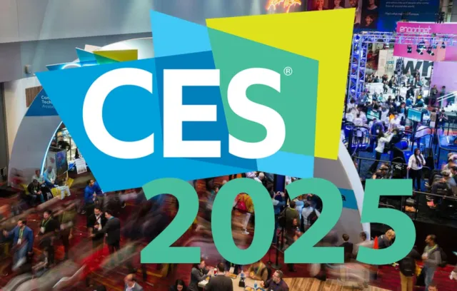 foto de un evento con una letra que dice ces 2025