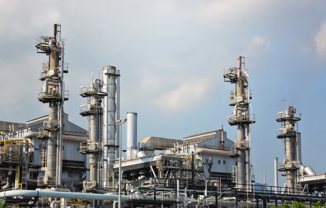 Foto de una refineria